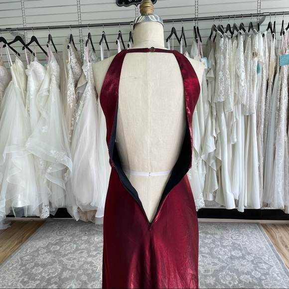 High Neck Silky Dress - Picture 5 of 6